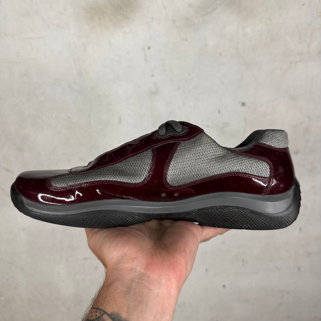 Prada Burgundy Patent Americas Cup