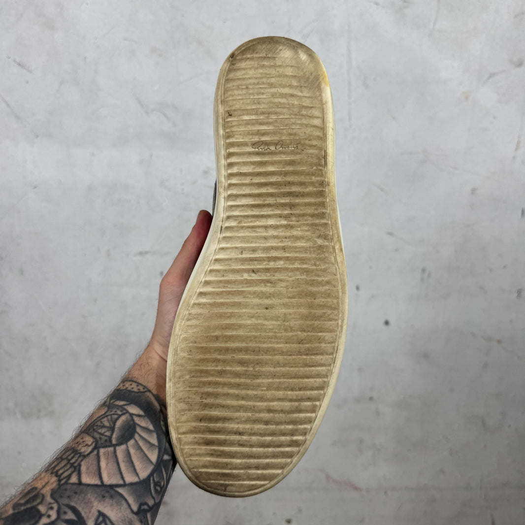 Rick Owens Black Leather Vans
