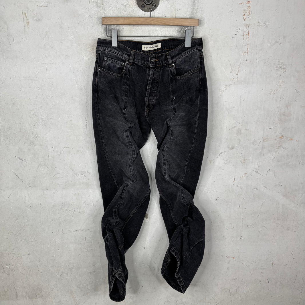 Y/Project Charcoal Wire Jeans