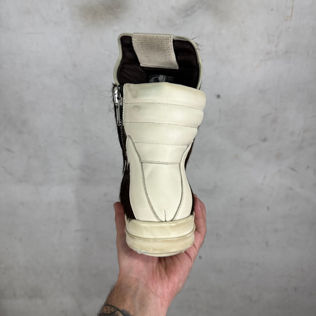 Rick Owens Brown Ponyhair Ramones