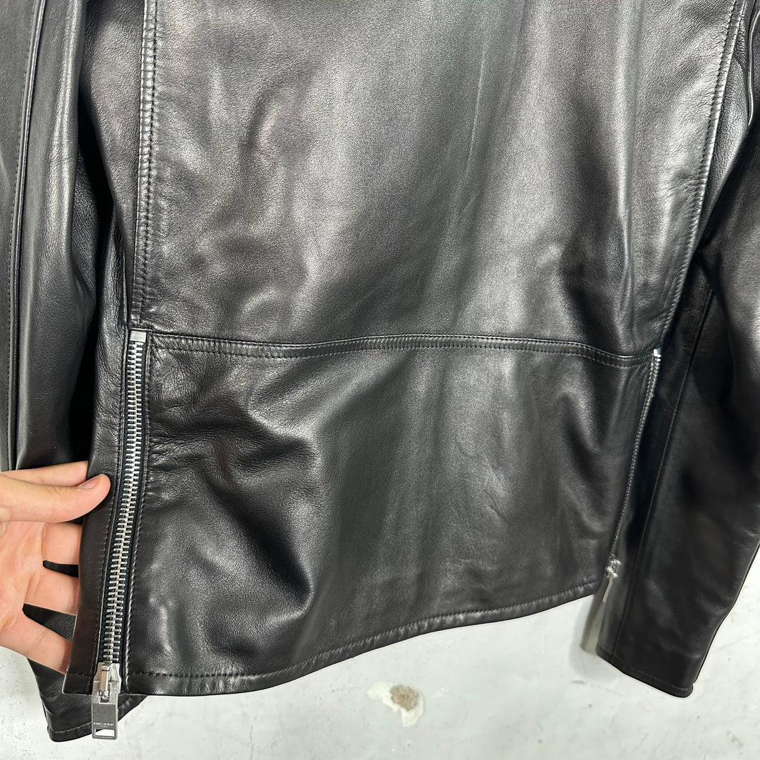Saint Laurent Leather Cafe Racer Jacket