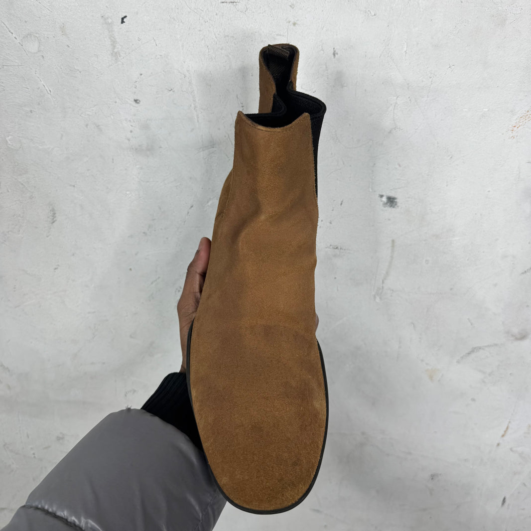 Prada Brown Chelsea Boots