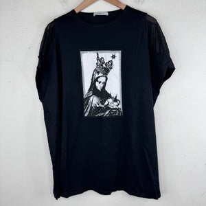 Givenchy Crowned Mother Mary Sleeveless T-Shirt
