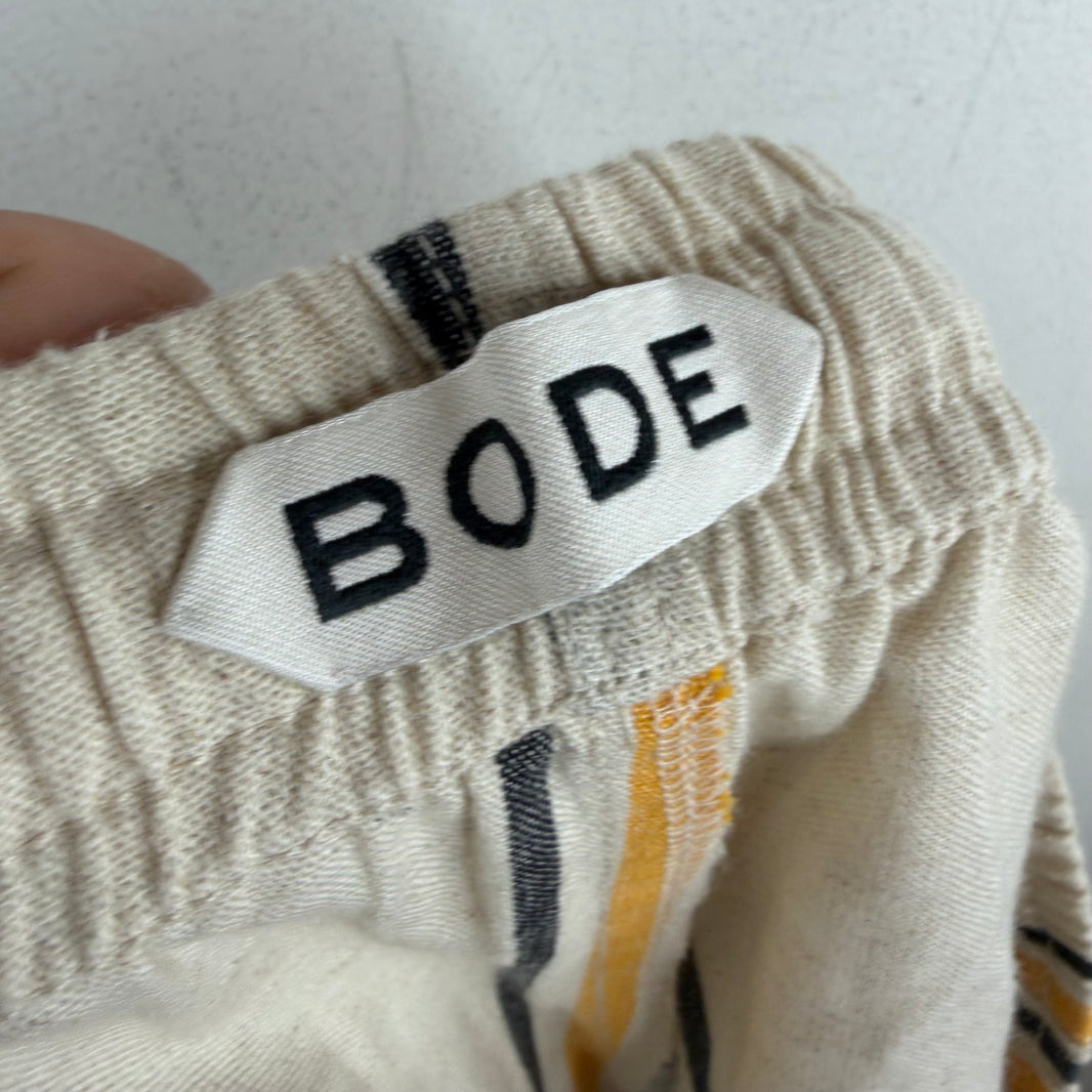 Bode Yellow Striped Shorts