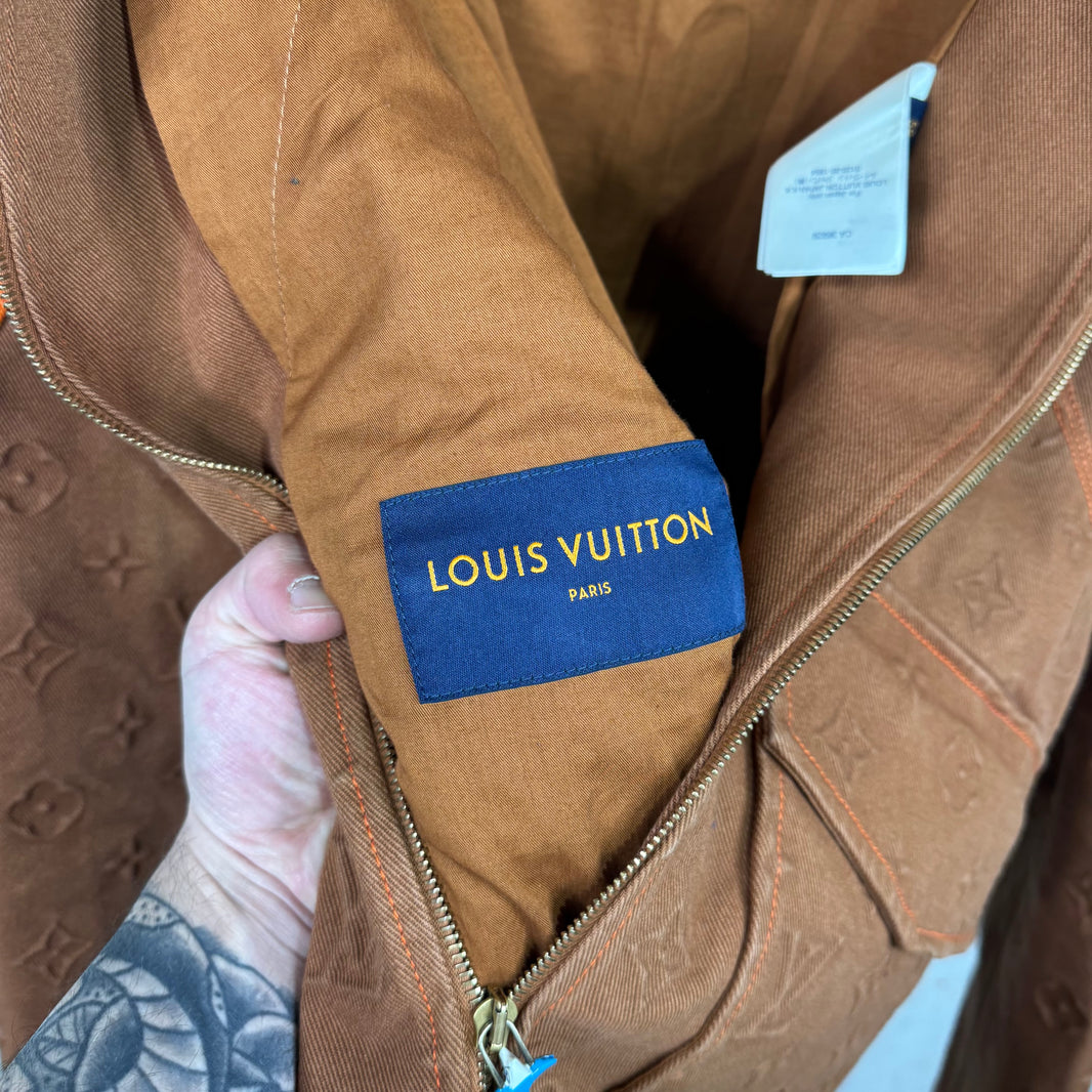 Louis Vuitton Orange Monogram Carpenter Jacket