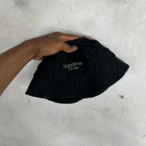 Supreme Modern Logo Textured Bucket Hat
