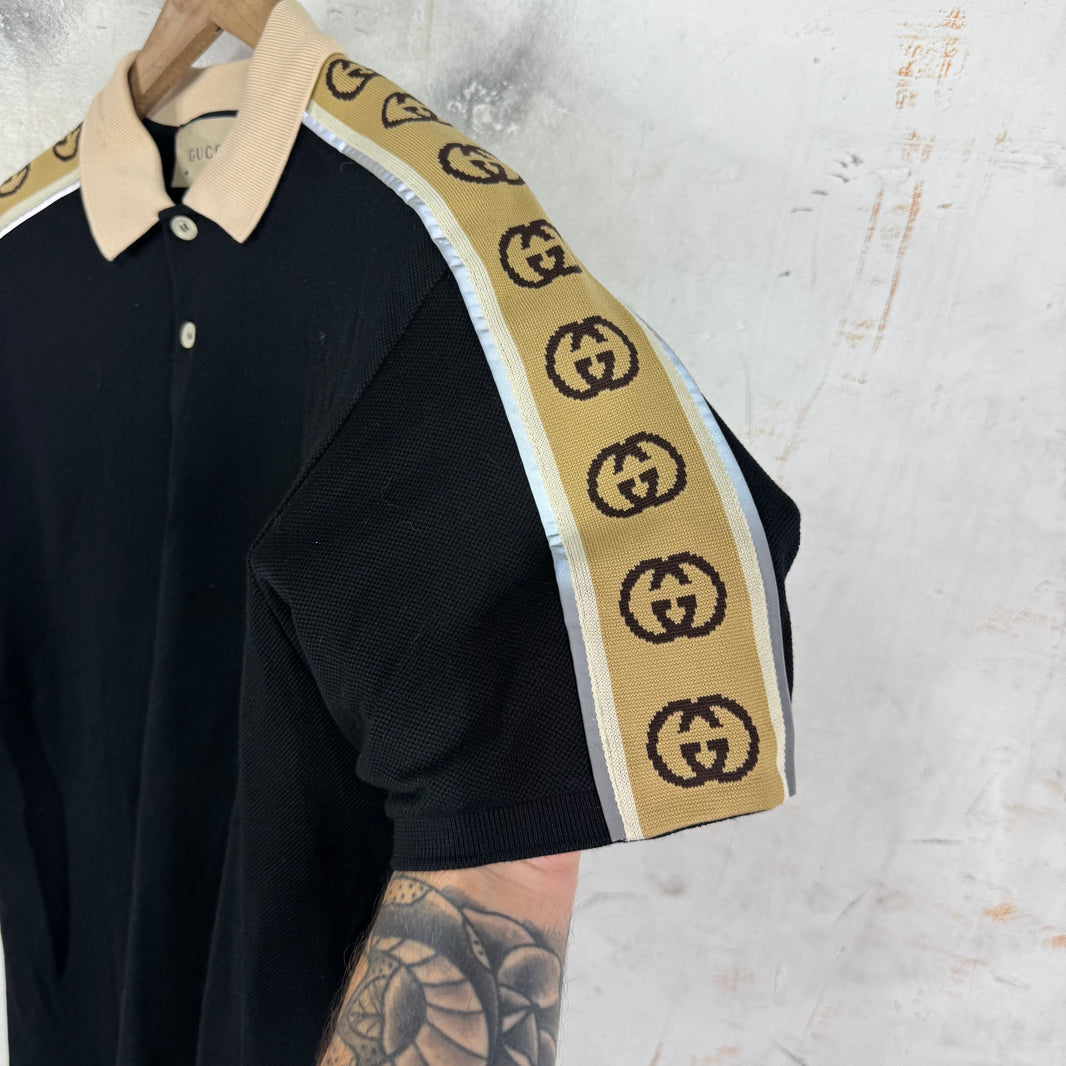 Gucci Sleeve Interlock Logo Polo