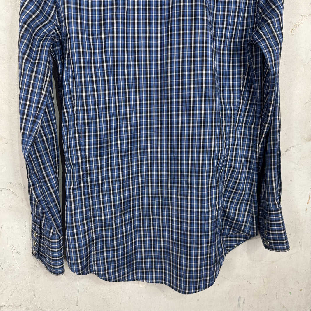 Tom Ford Plaid Snap Button Shirt