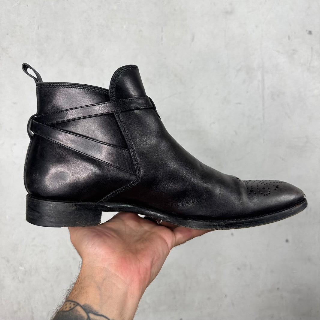 Louis Vuitton Perforated Toe Jodhpur Boots