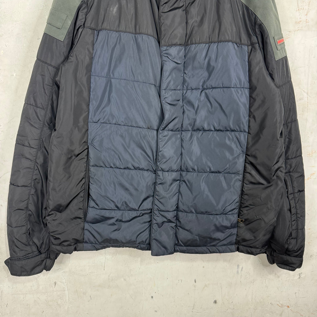 Prada Black/Navy Reinforced Shoulder Jacket