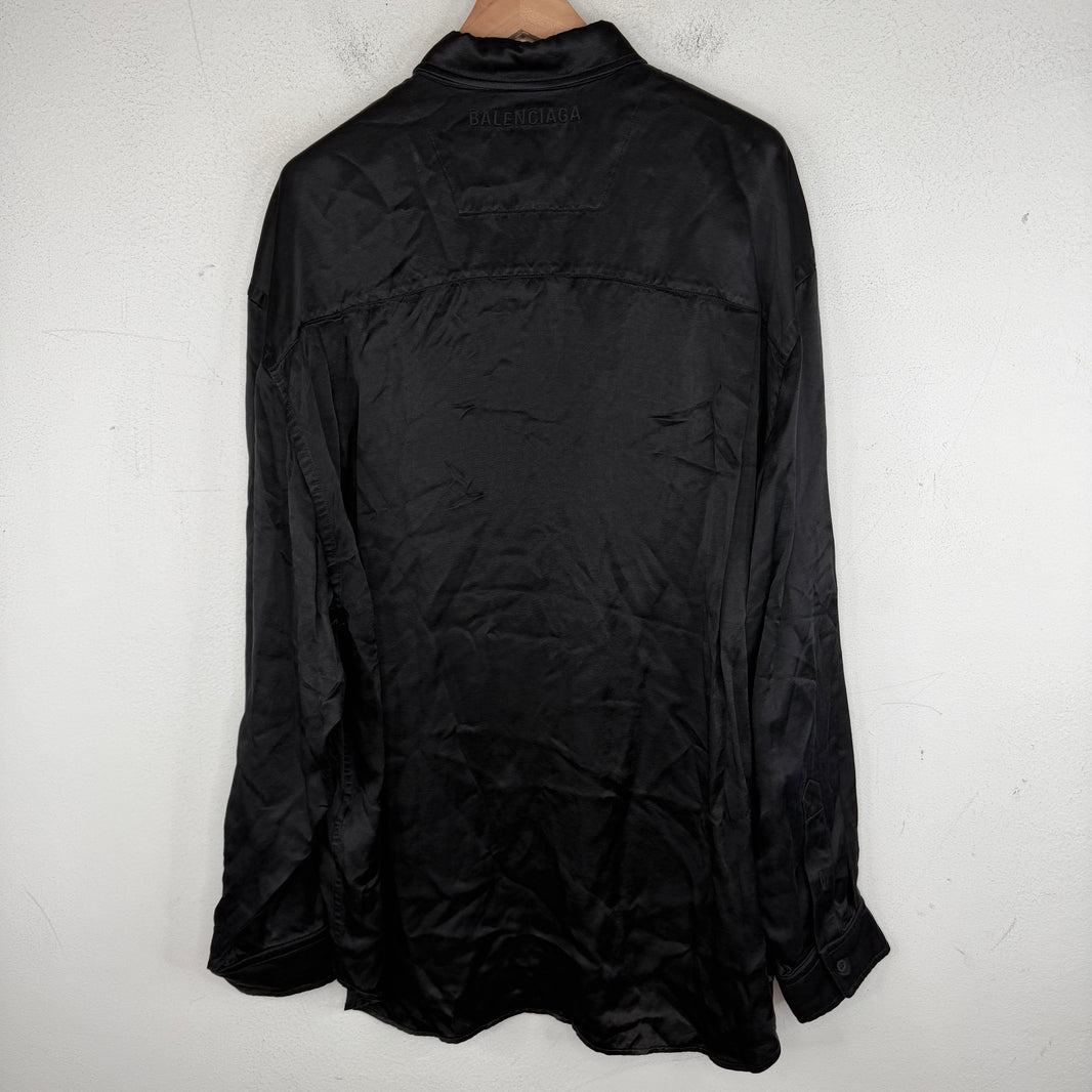 Balenciaga Oversized Satin Shirt
