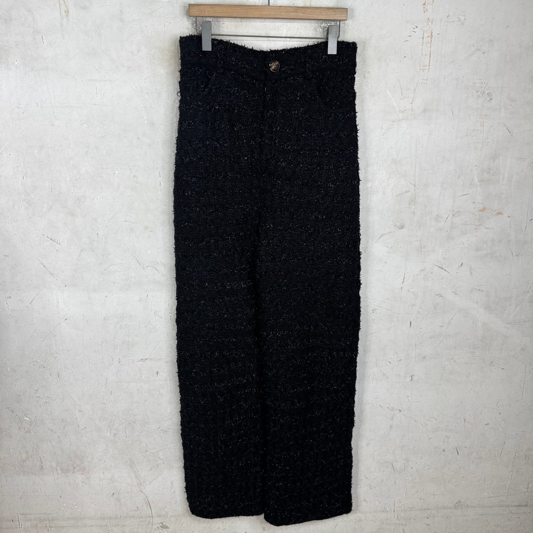 Balenciaga Tweed Loose Knit Pants