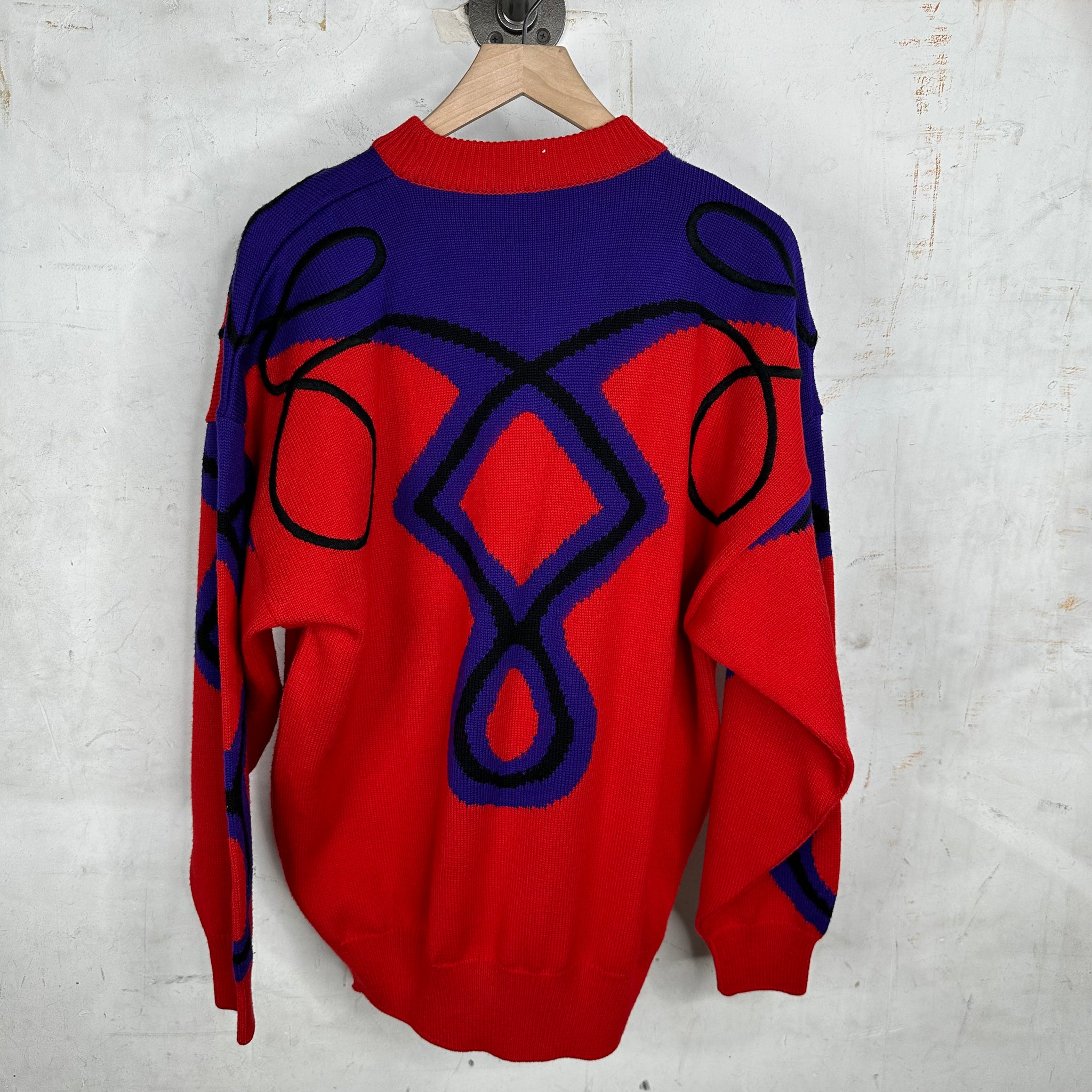Vintage Versace Patterned Knit Sweater