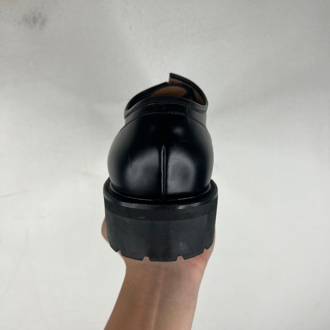 Dries Van Noten Black Leather Derby