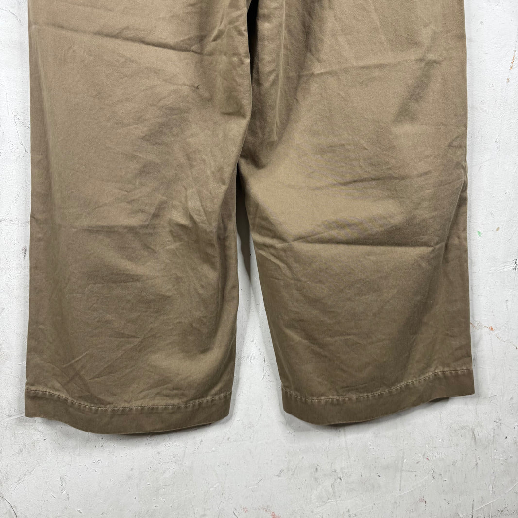 Kapital Pleated Loose Tan Pants