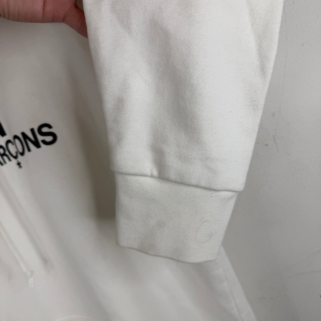 CDG White Logo Hoodie