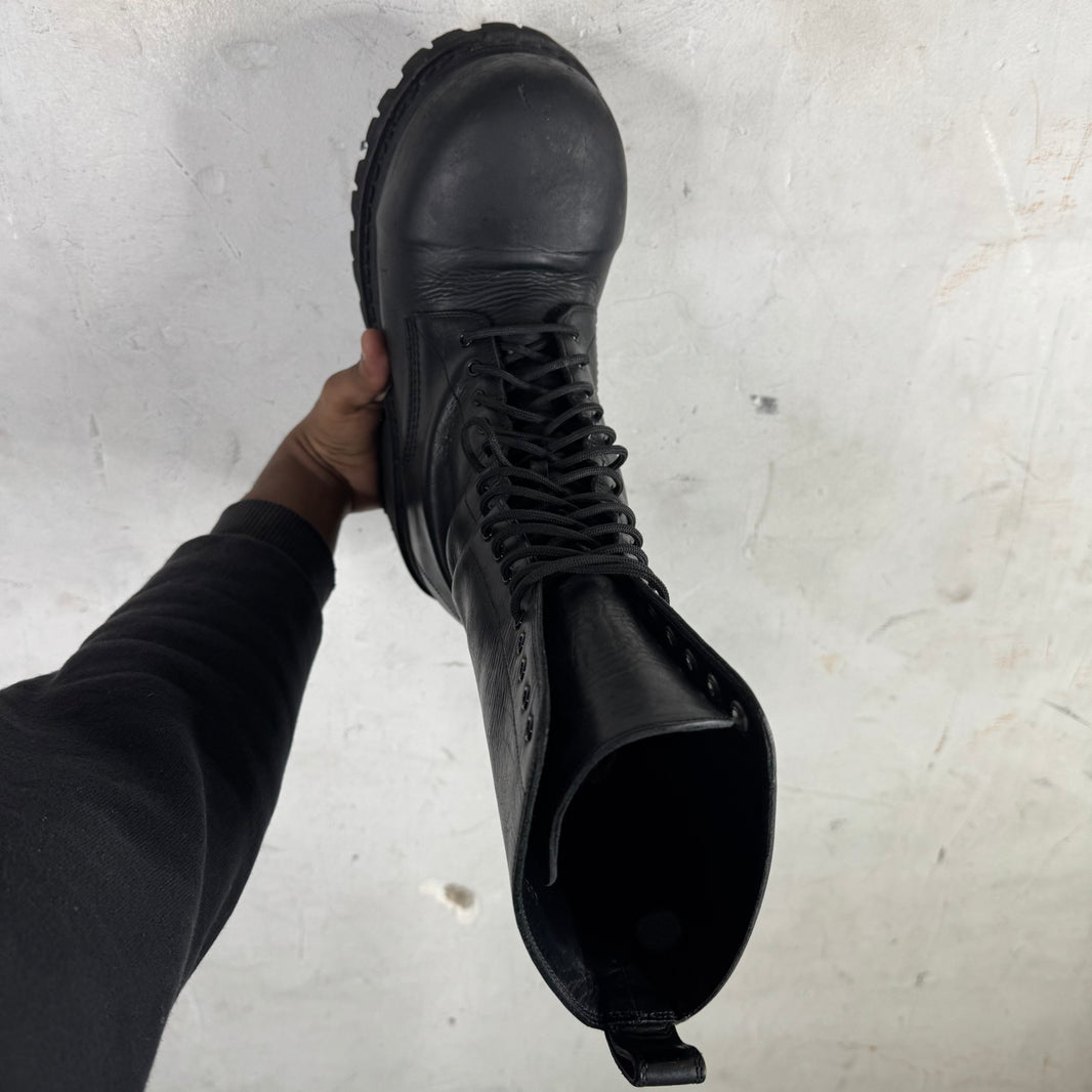 Balenciaga Tall Leather Stomper Boots