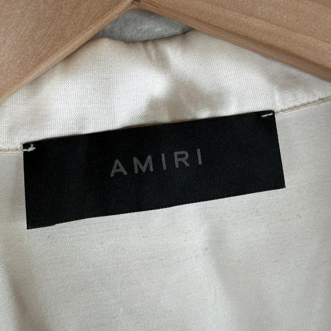 Amiri White Silk S/S Shirt
