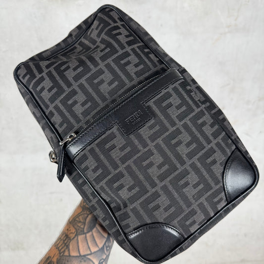 Fendi Canvas Zucca Sling Bag