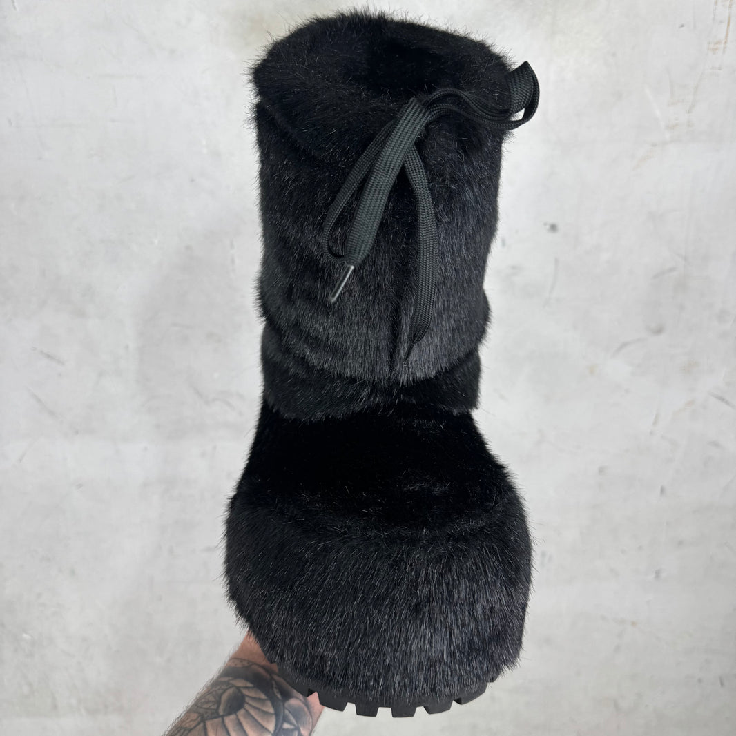 Balenciaga Faux Mink Alaska Boots