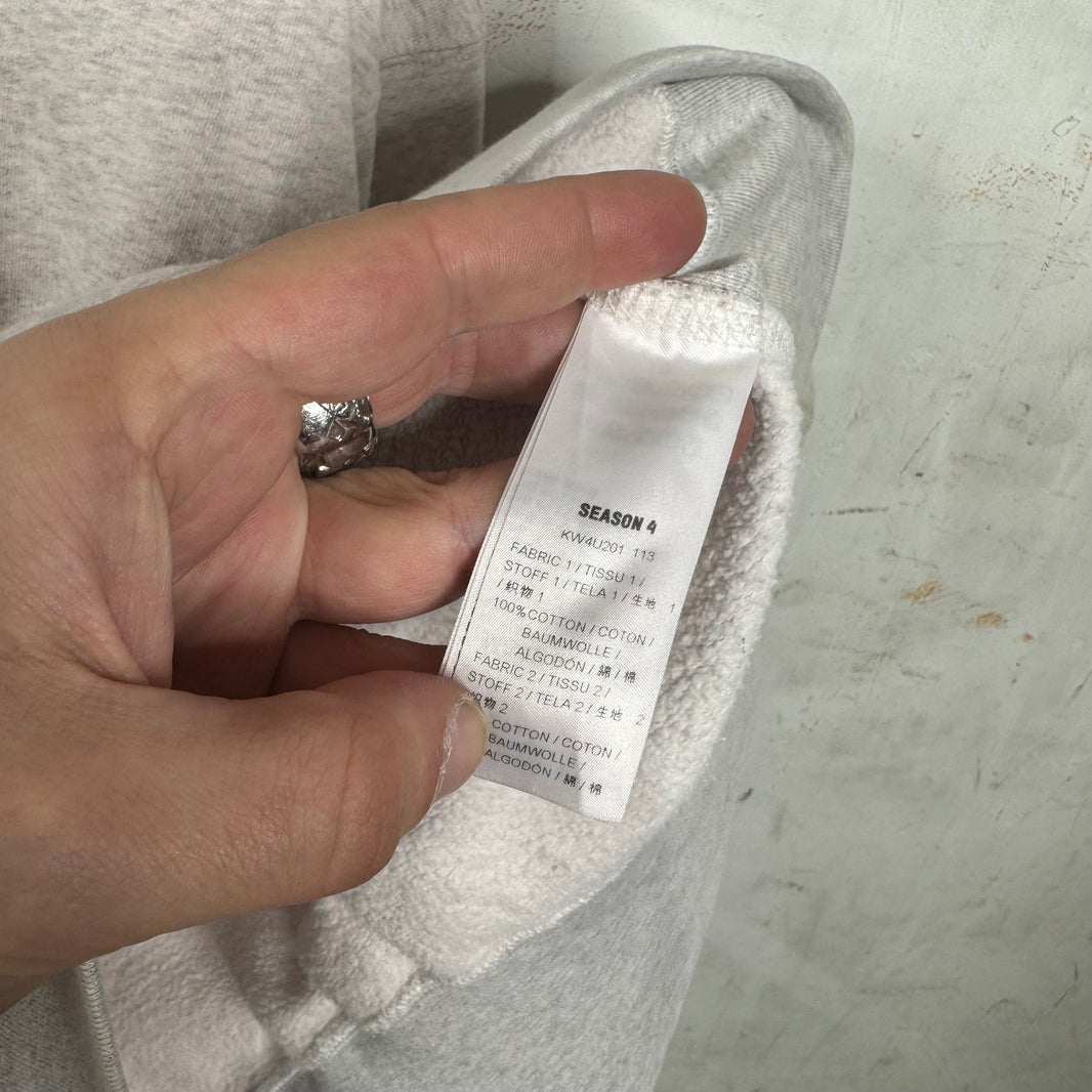 Yeezy Season 4 Cut Heather Grey Hoodie