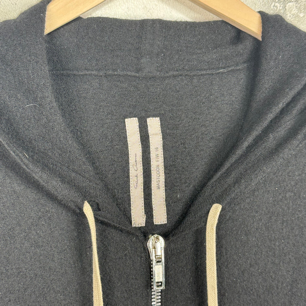 Rick Owens Mastadon Cashmere Jason Zip Hoodie