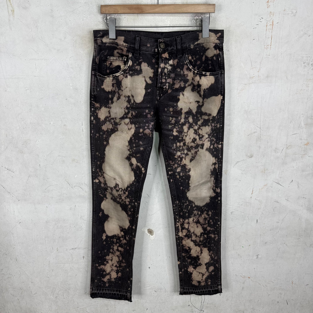 Gucci Bleached Splatter Jeans