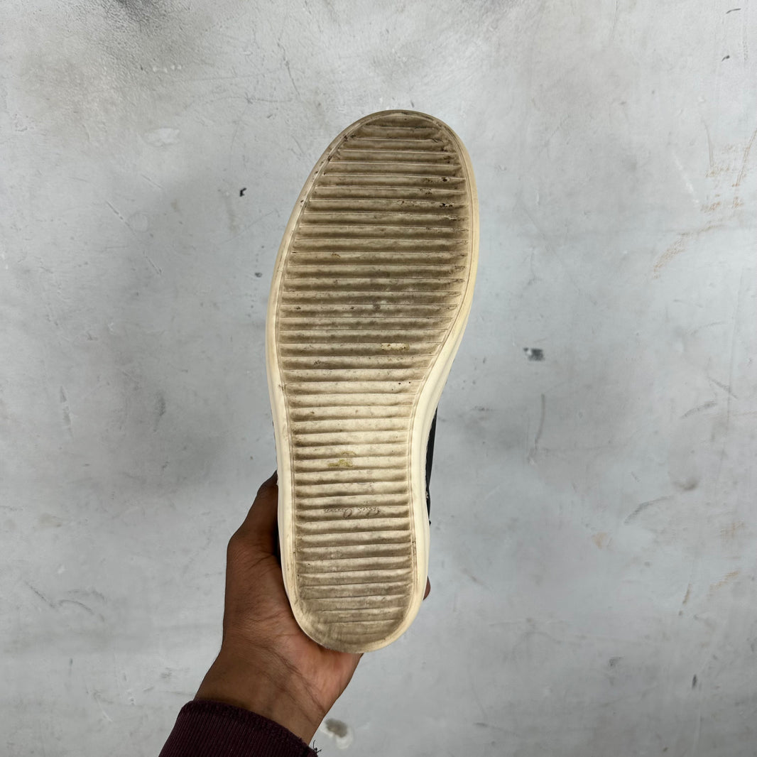 Rick Owens Leather High Vans