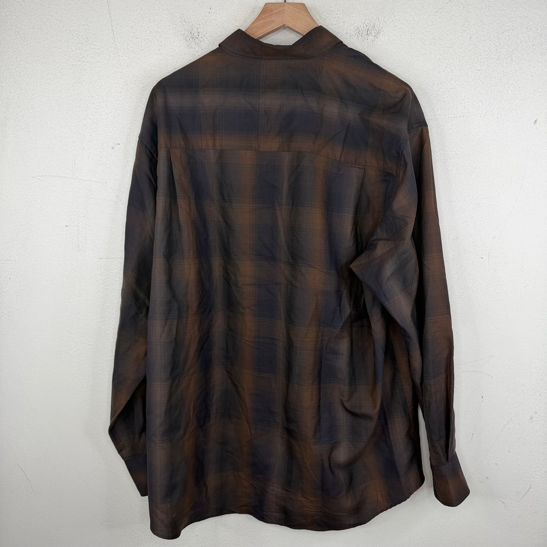 Aura Lee Plaid LS Button Up Shirt