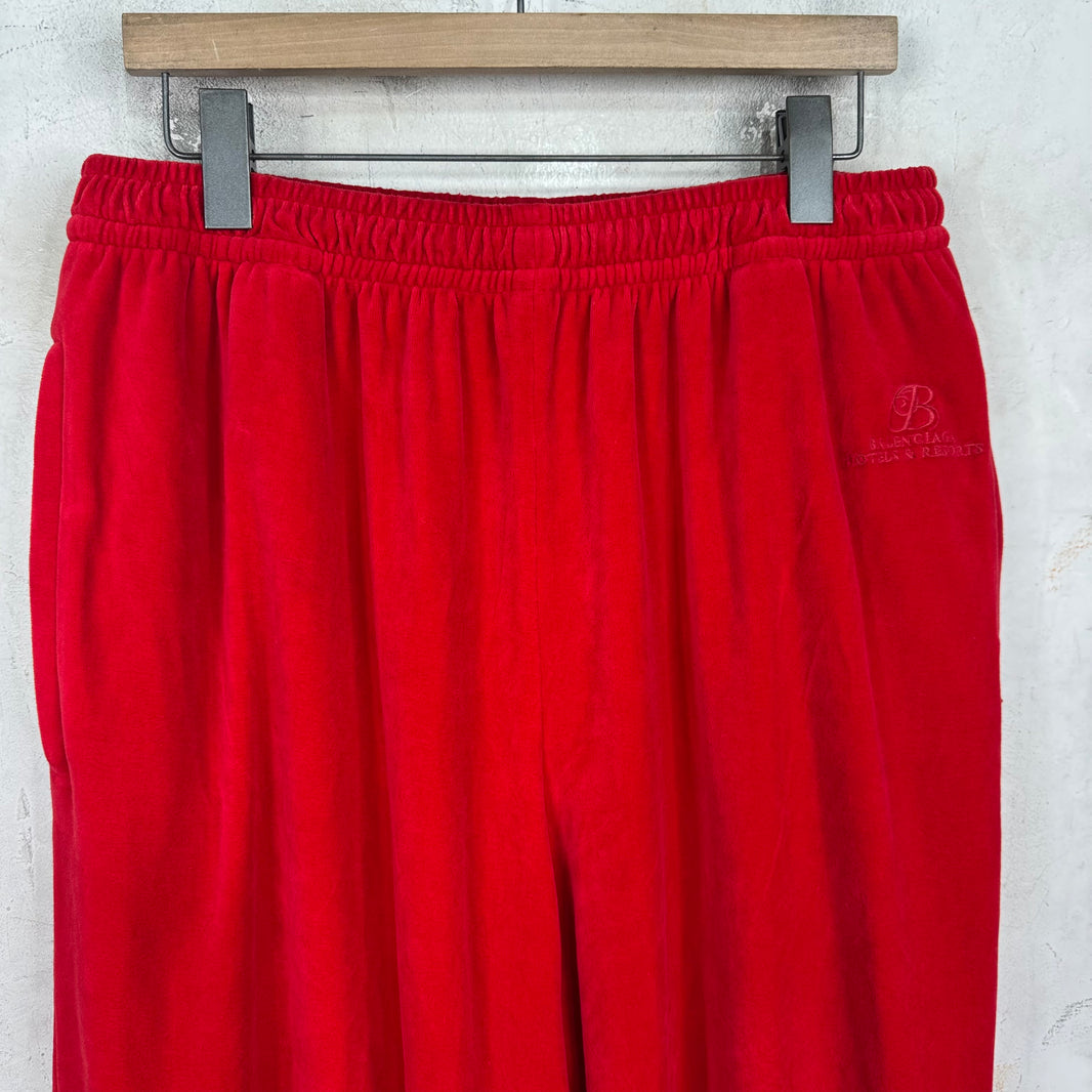 Balenciaga Hotel and Resorts Velvet Pants