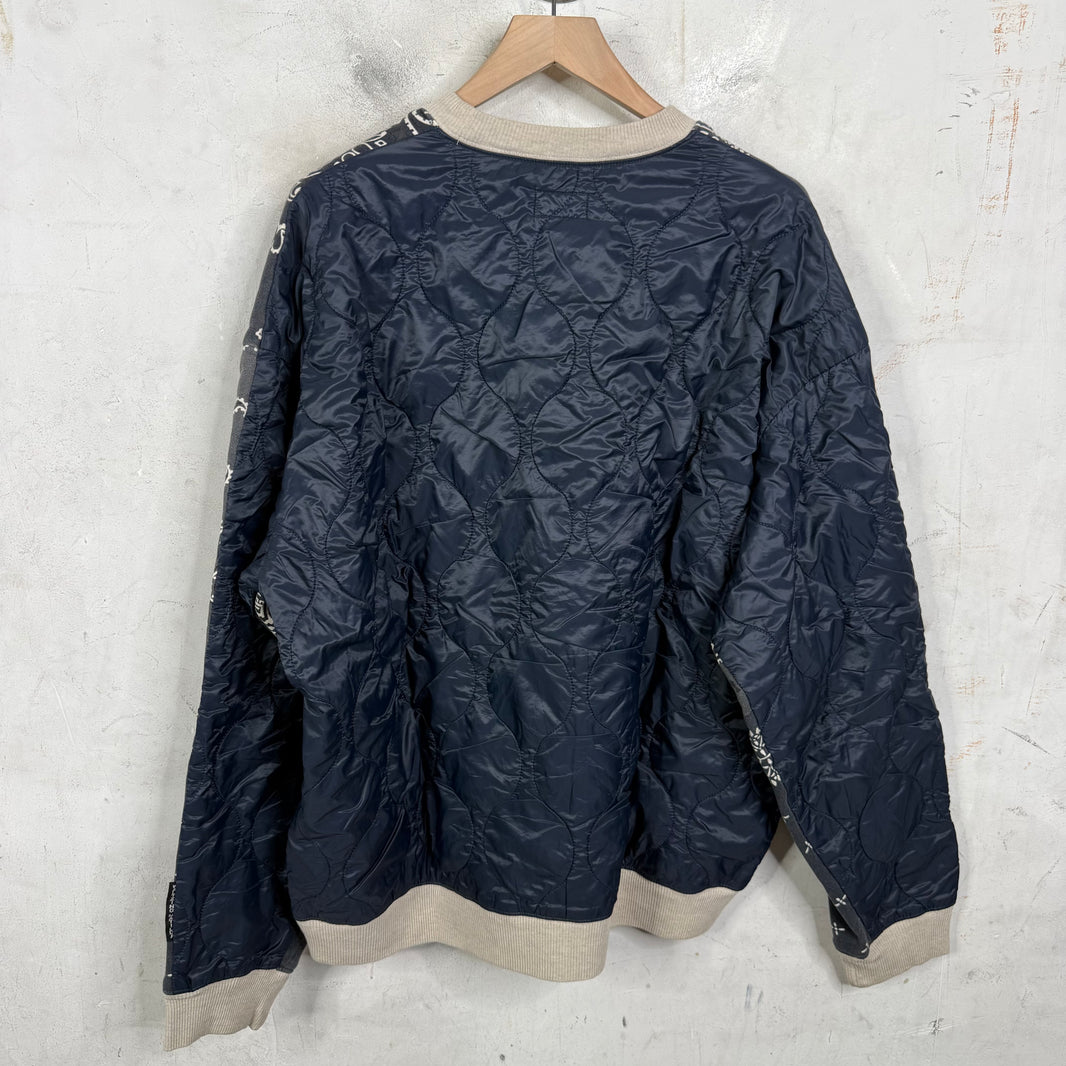Kapital Paisley Hybrid Quilted Crewneck