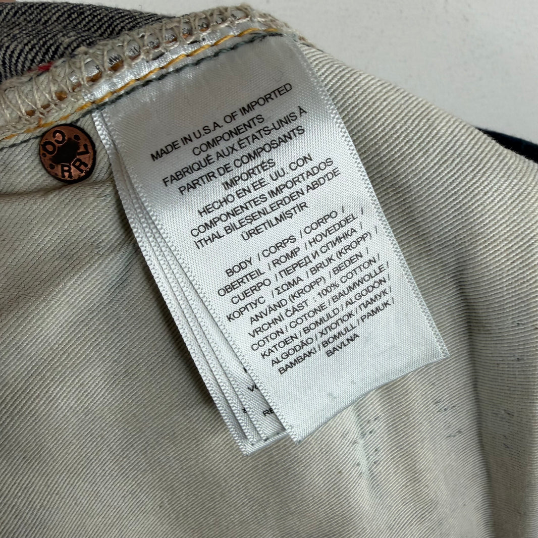 RRL Dark Wash Straight Leg Jeans