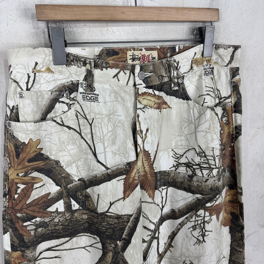 Stussy White Realtree Big Ol Jeans