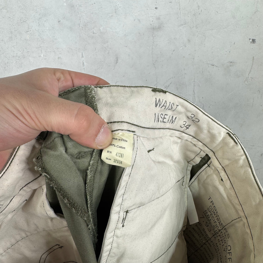 RRL Olive Military Chinos