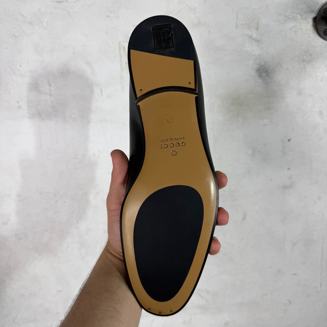 Gucci Leather HorseBit Loafers