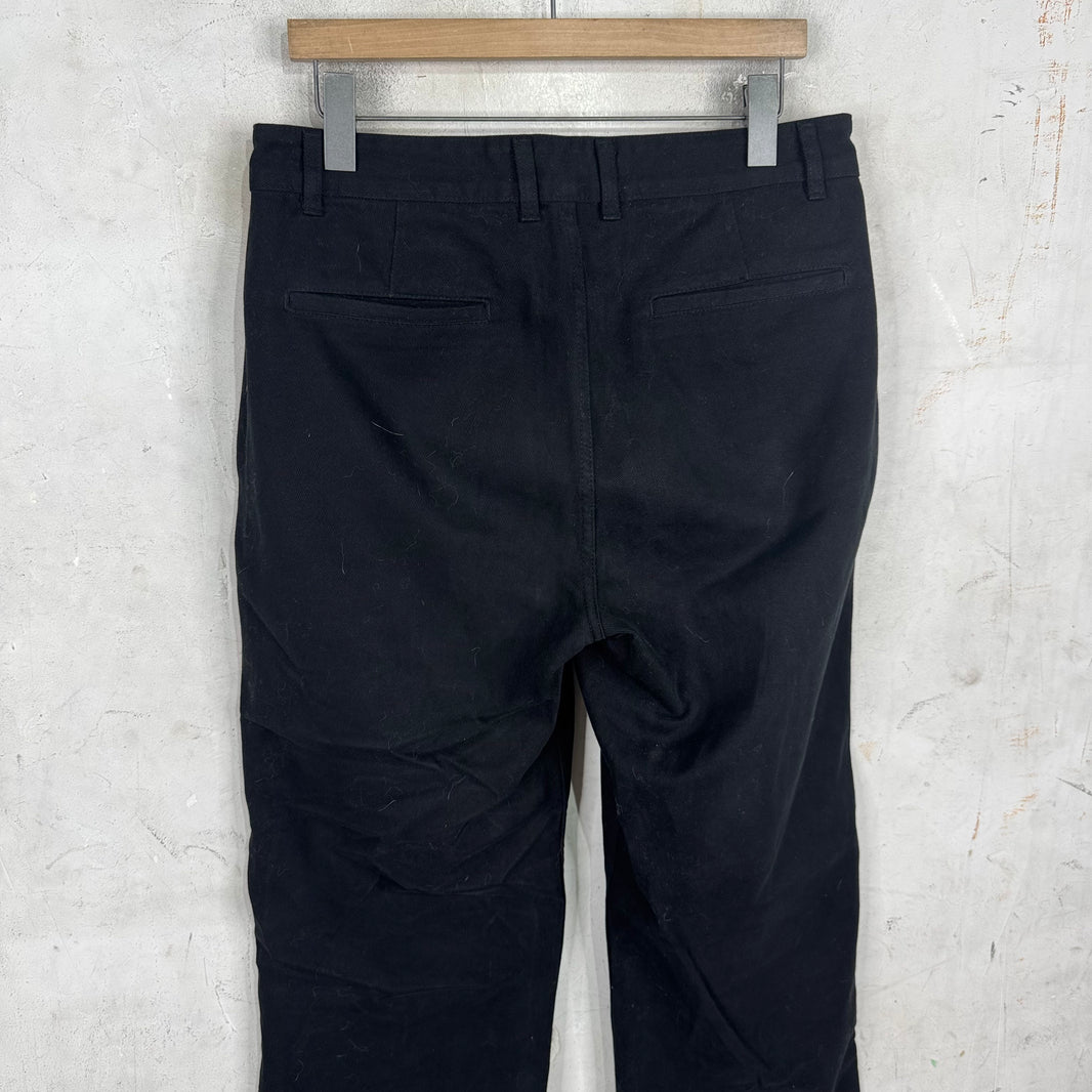 3Sixteen  Black Brushed Cotton Work Pants