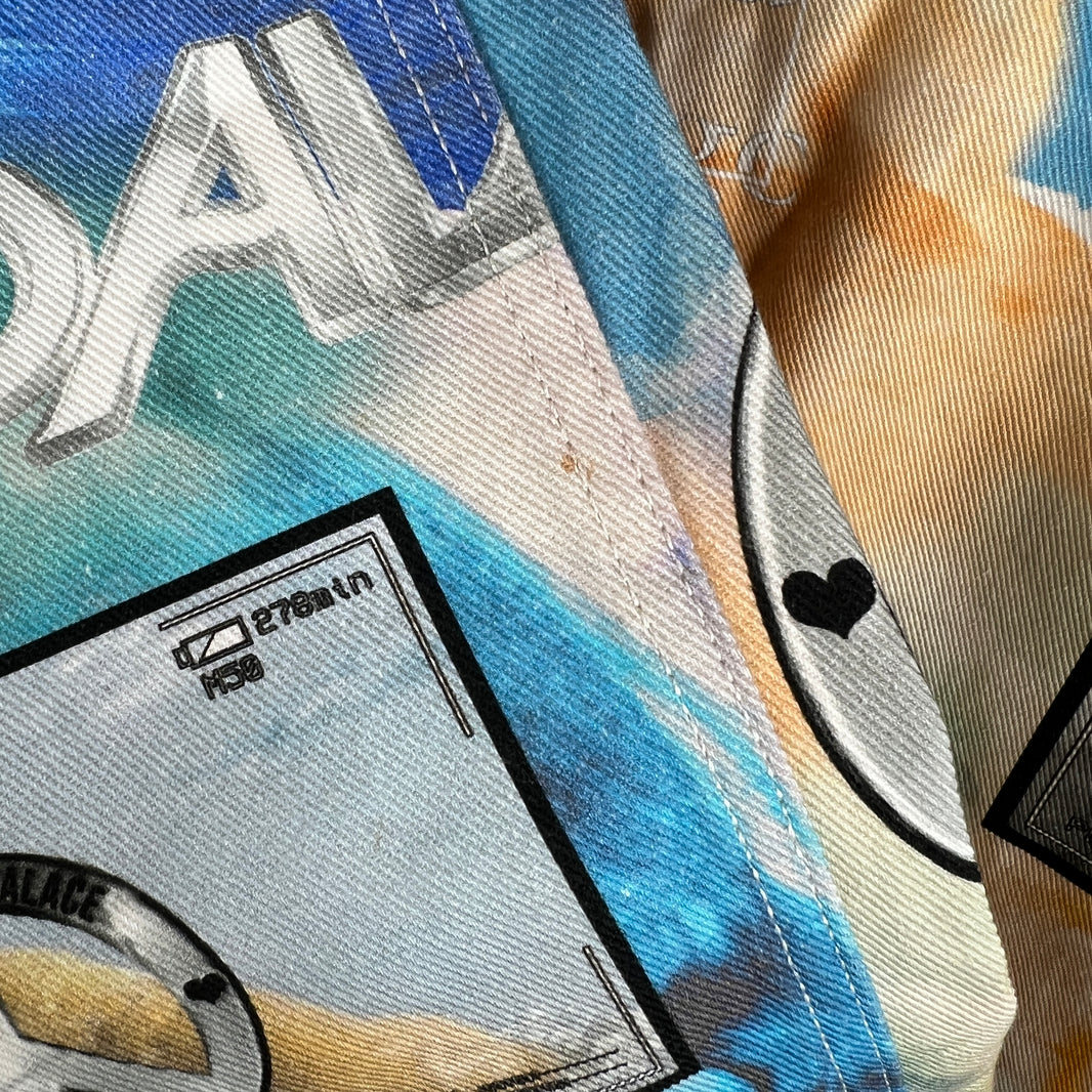 Palace Moschino Blue All Over Print Denim Jeans
