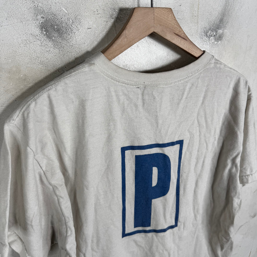 Vintage Blue Logo Print Portishead T-Shirt