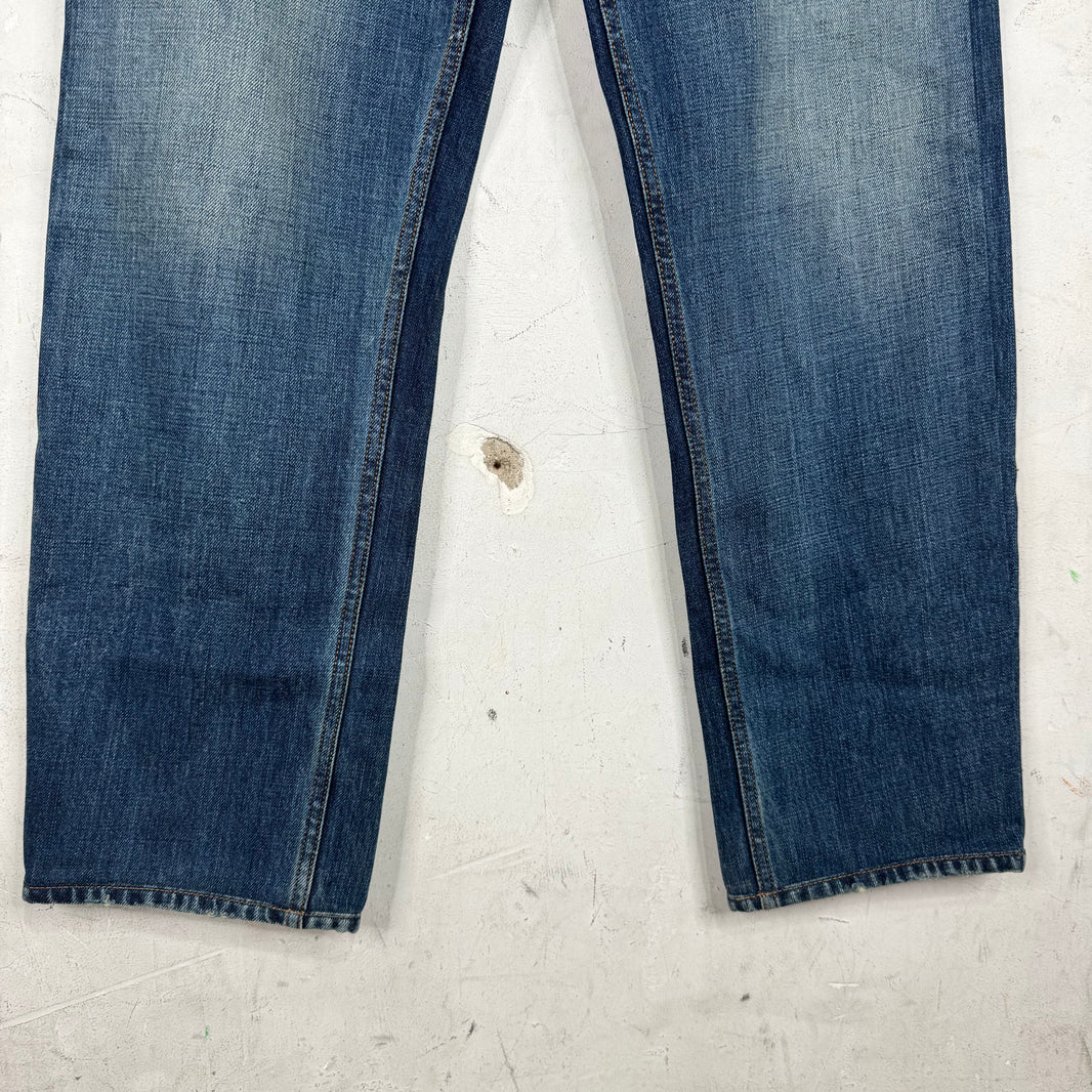 Prada Medium Wash Plaqued Jeans