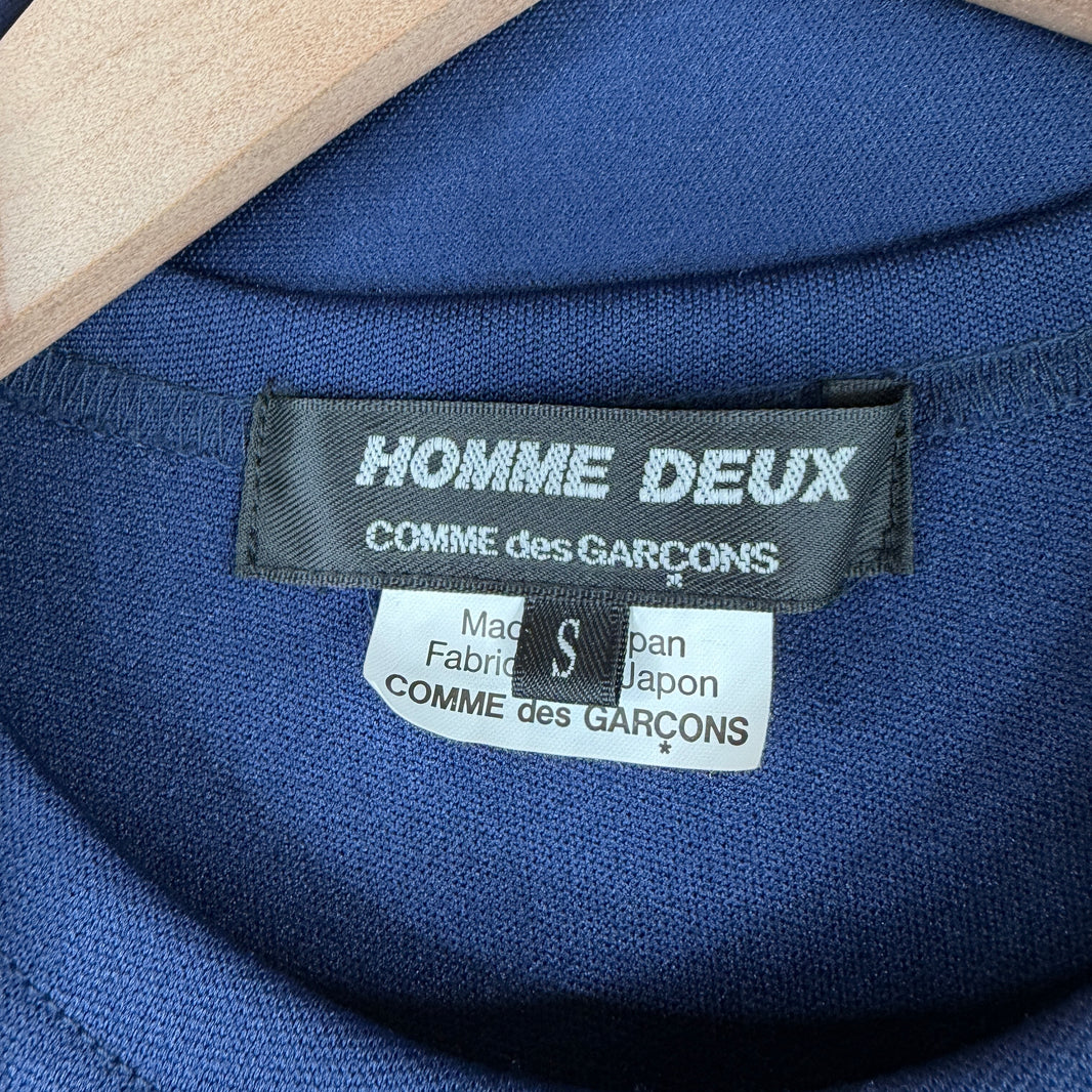 CDG Blue Double Layer Cardigan T-Shirt