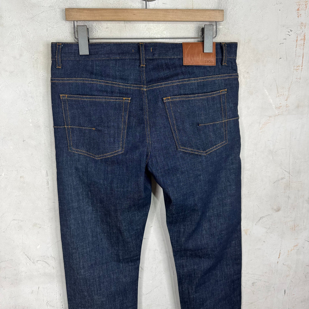 Dior Oblique Monogram Cuffed Jeans