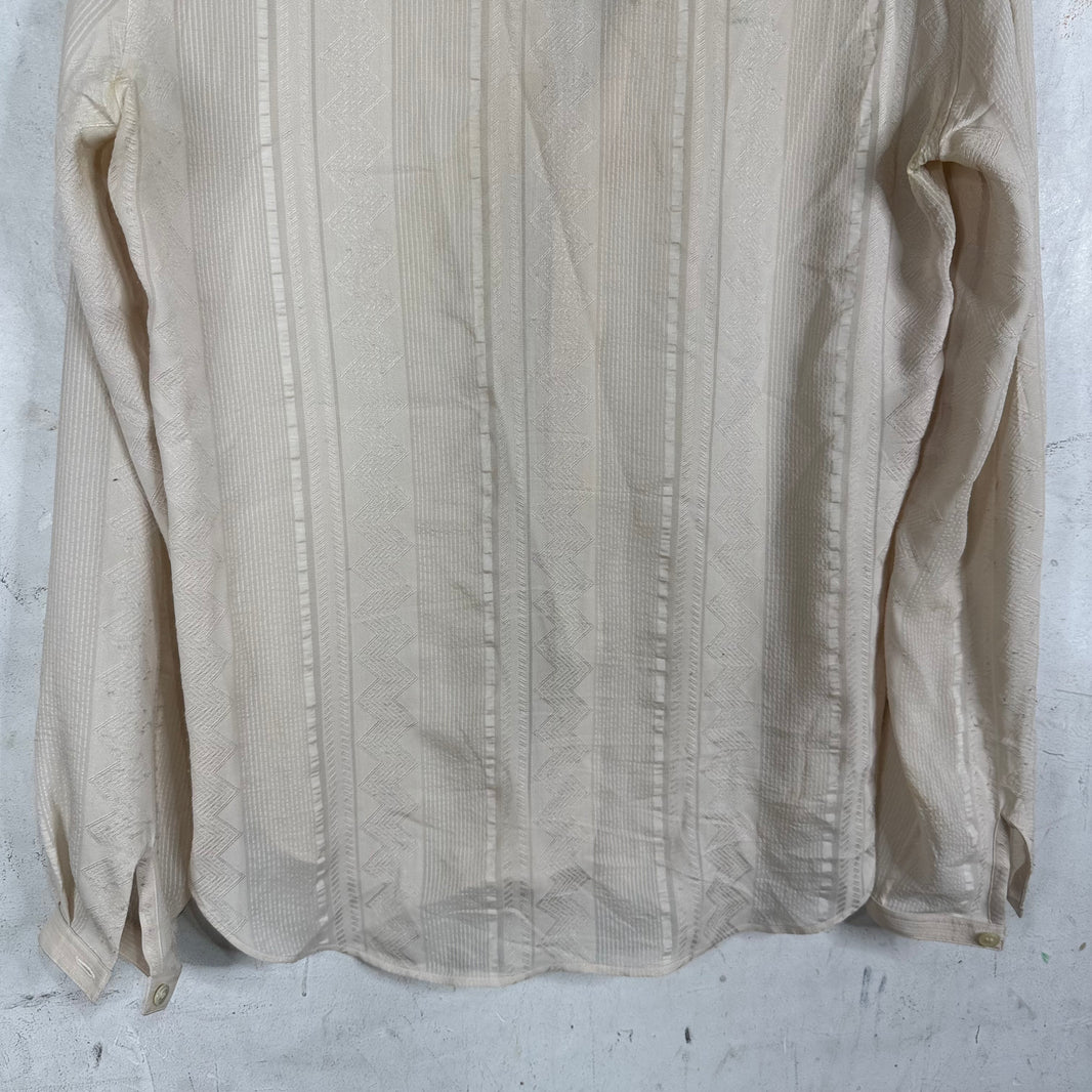 Saint Laurent Mandarin Collared LS Shirt