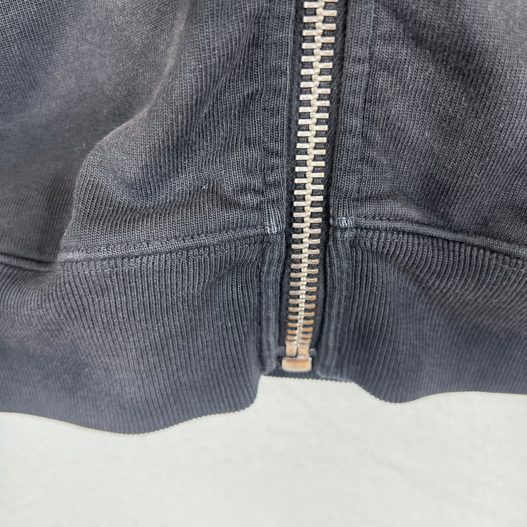 424 Academy Crest Striped Zip Hoodie