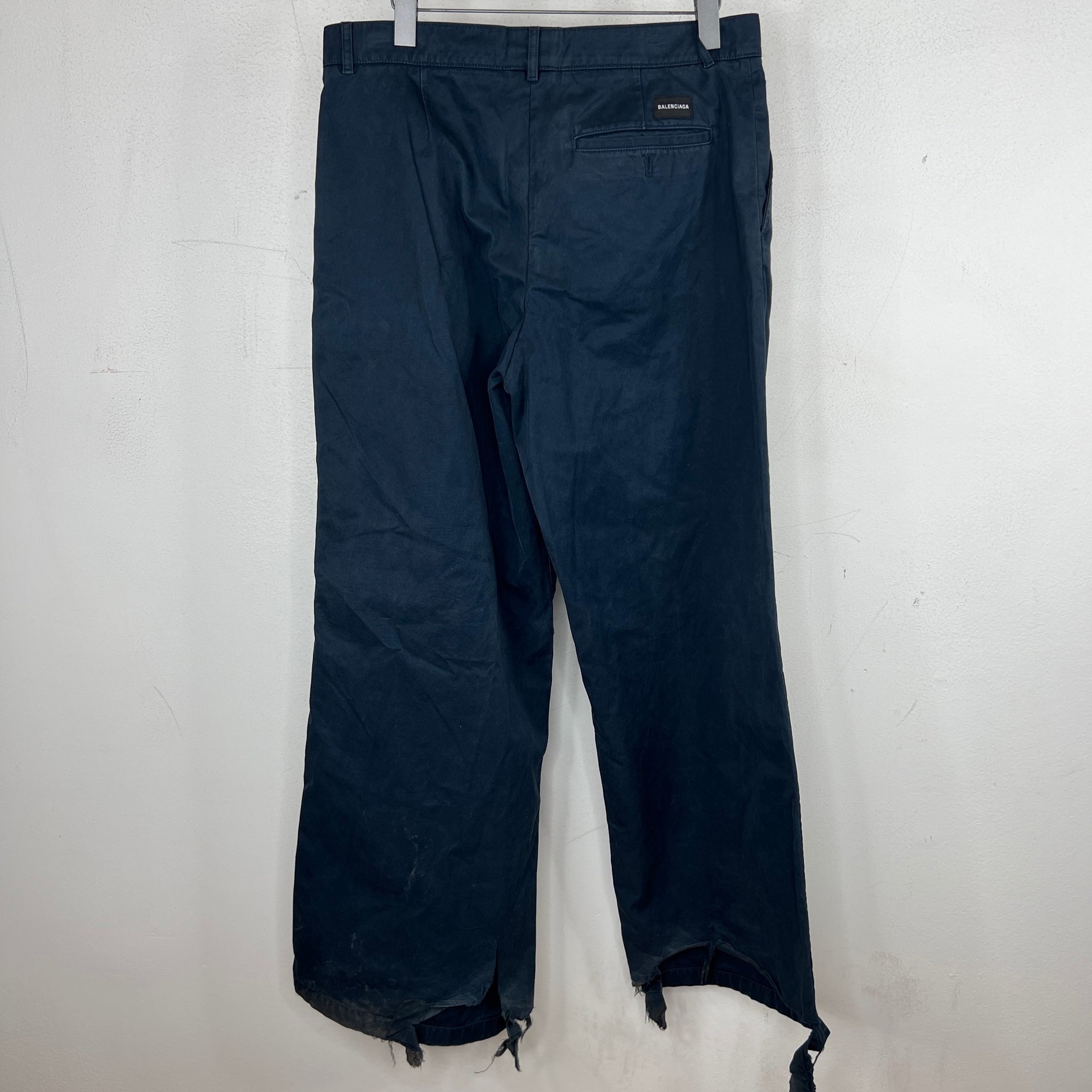 Balenciaga Blue Wide Chino Pants