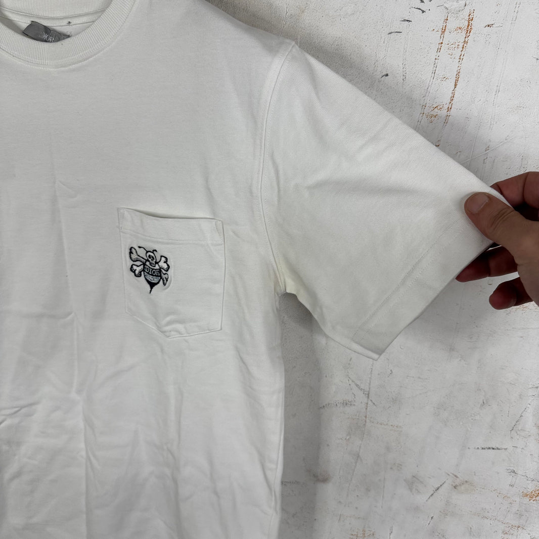 Dior x Shawn Stussy White Bee T-Shirt