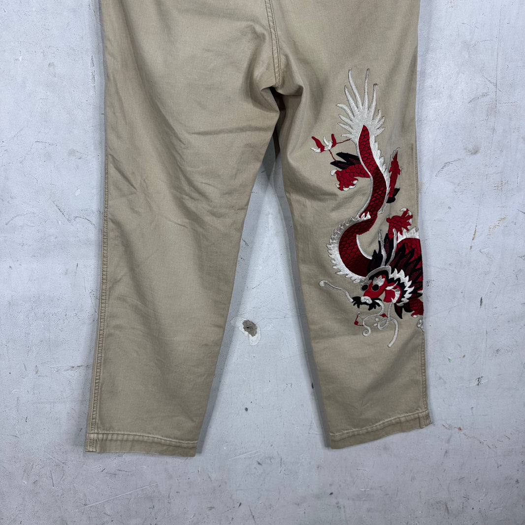 Gucci Dragon Patch Chinos
