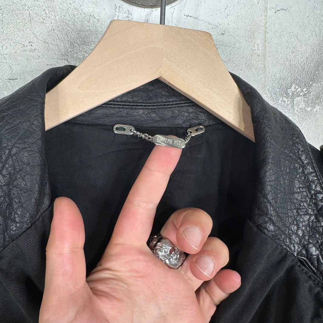 Dirk Bikkemberg Leather Elements Blazer Jacket