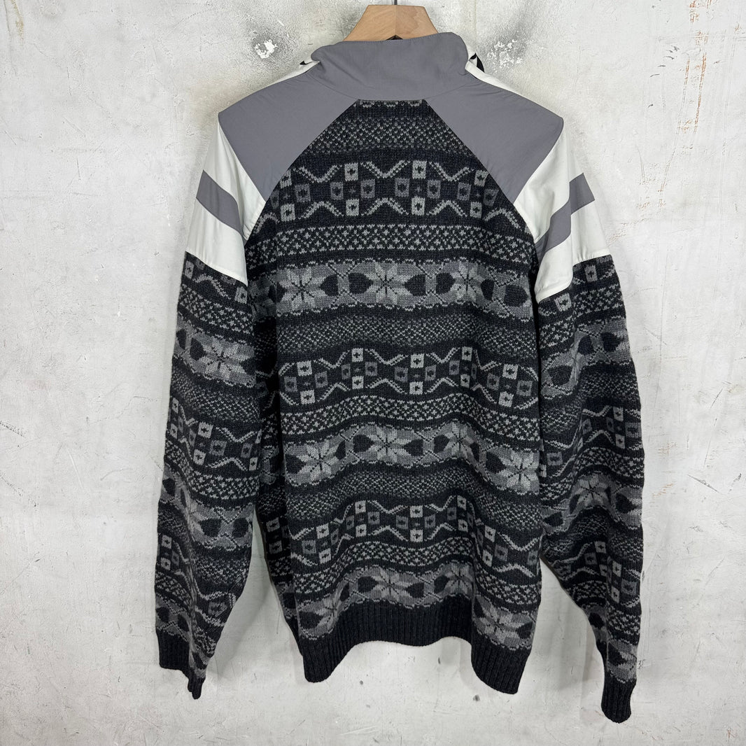 Balenciaga 1/4 Zip Hybrid Sweater Jacket