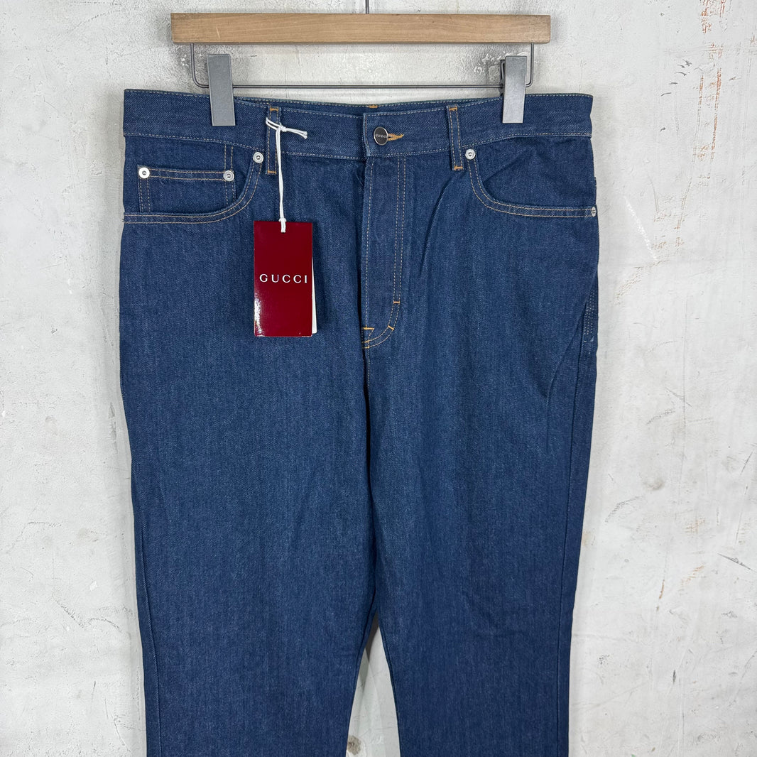 Gucci Dapper Dan Patch Jeans