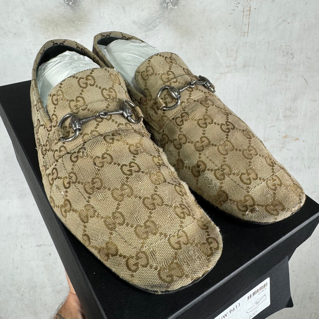 Gucci Canvas Monogram Ragazzo Mules